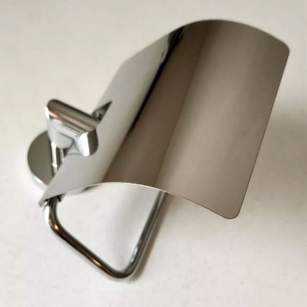 Wall Mounted Euro Bar Toilet Paper Holder, Chrome